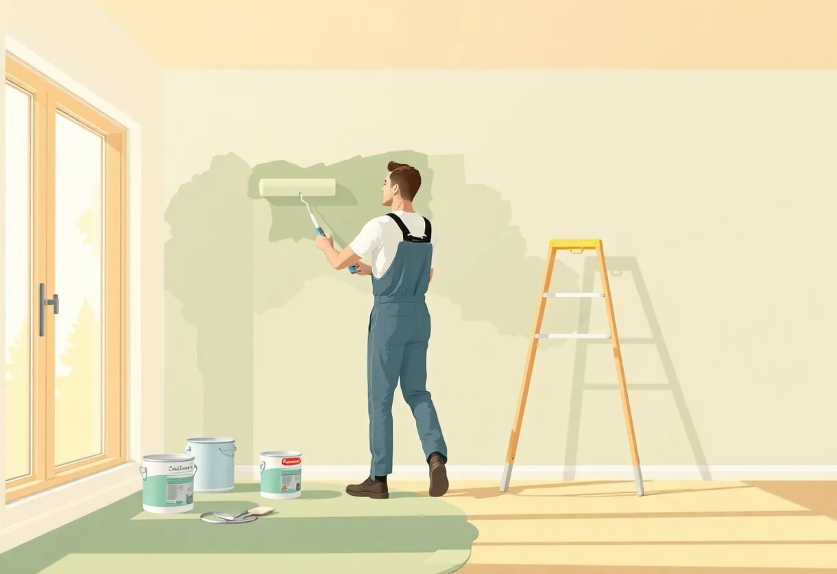 Peintre Ronchin 59790 en intervention sur un chantier